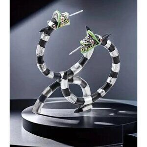 Beetlejuice juicy guise Classic solid SandWorm recently deceased Hoop Earrings